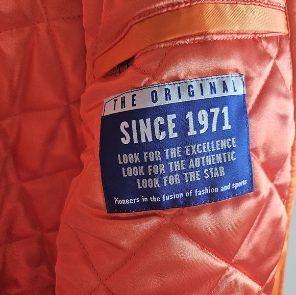 Denver Broncos Game Day Bomber Jacket Large Quilted Satin - The Original - Picture 5 of 8